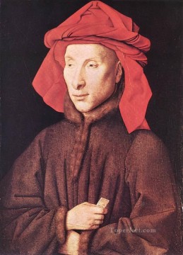 ヤン・ファン・エイク Painting - ジョヴァンニ・アルノルフィーニの肖像 ルネサンス ヤン・ファン・エイク